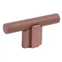 Giulio Knurled T Knob Rosa